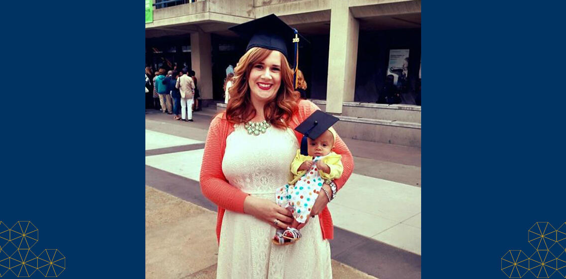 New student parent with her daughter at her UC Berkeley graduation